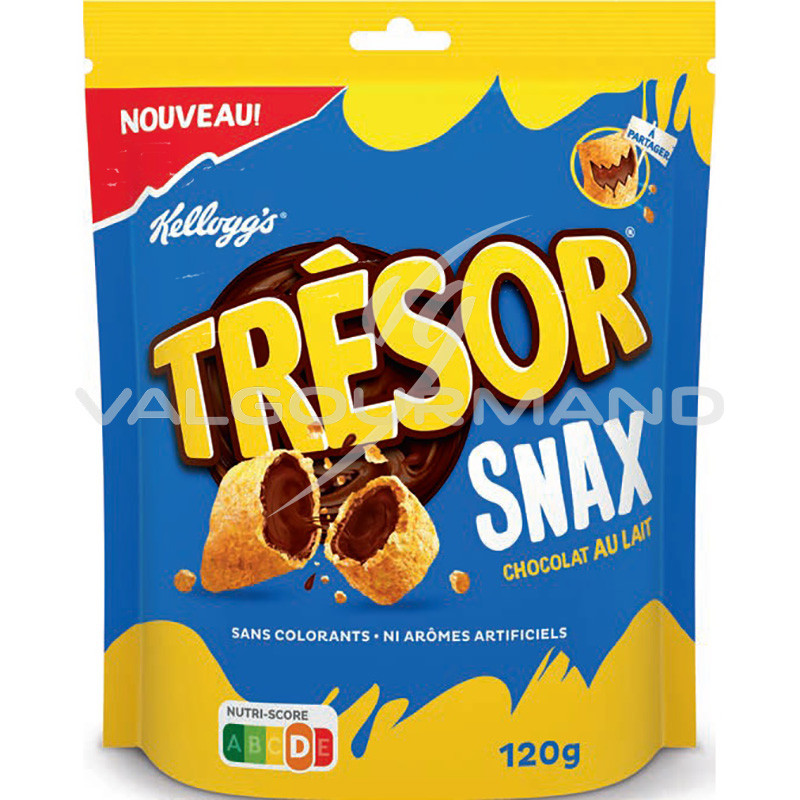 Kellogg S Tresor Snax Chocolat Lait 1g Carton De 8sachets Kellogg S Tresor Snax Chocolat Lait 1g Carton De 8sachets