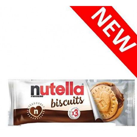 Nutella Biscuits fourrés choco - 41.4g format pocket - boite de 30 DLUO 19/03/2022