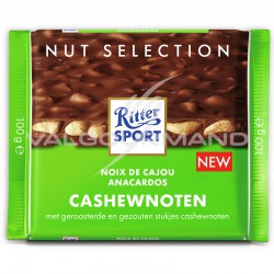 Ritter Sport noix de cajou 100g - boîte de 12 en stock