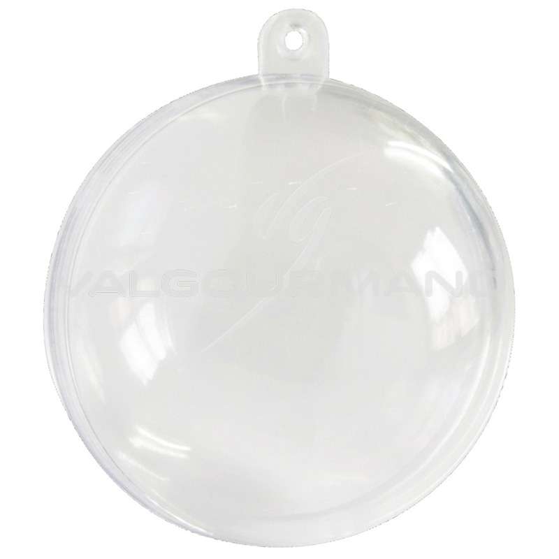 C.X.Y 10 cm Lot de 30 boules rondes transparentes en plexiglas à suspendre porte-cadeau bonbonnière