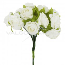 Bouquet de 12 roses BLANC - le bouquet en stock