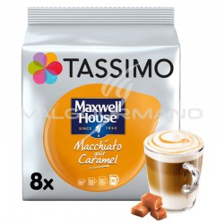 Tassimo Maxwell House Macchiatto goût caramel 268g (8 dosettes) - les 5 paquets en stock