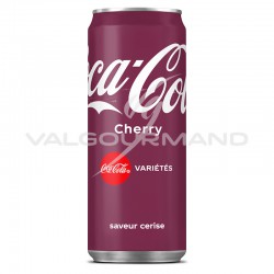 Cherry coke 33 cl - 24 canettes en stock