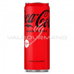 Coca cola sans sucre slim boîte 33cl - 24 canettes (origine France) en stock