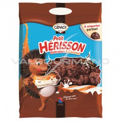 Hérissons guimauve, chocolat et caramel 79g - 14 sachets en stock