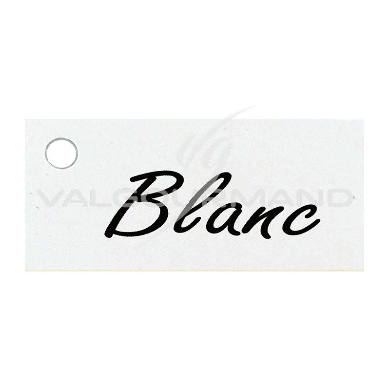 Etiquette Rectangle Blanc (x1)