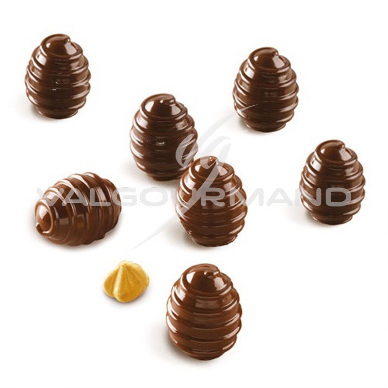 Moule pour 15 chocolats Choco Spiral Silikomart