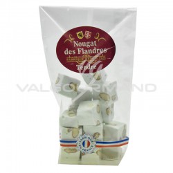 Nougats tendres aux amandes et vanille - sachet de 125g en stock