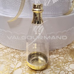 Bouteille de champagne en plexiglass OR - pièce en stock