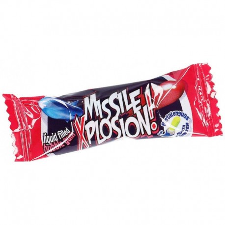 Chewing gum Missiles (colorent la langue) - boîte de 200
