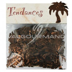 Confettis de table Palmier CHOCOLAT - sachet de 10g en stock