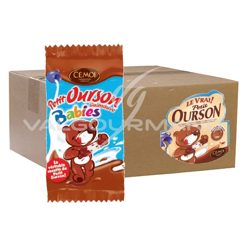 Yver • Ourson Guimauve enrobée Chocolat Noir et Lait 80g - 5 pièces  Teddyver de Cédric