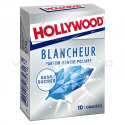 Hollywood dragées blancheur menthe polaire SANS SUCRES - 20 étuis en stock