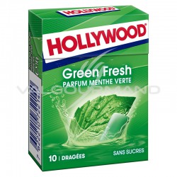 Hollywood dragées green fresh SANS SUCRES - 20 étuis en stock