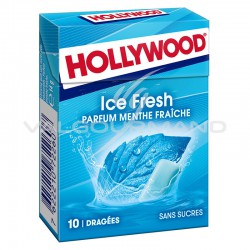 Hollywood dragées ice fresh SANS SUCRES - 20 étuis en stock