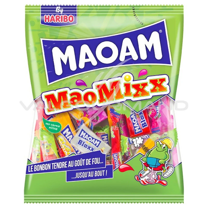 HARIBO - Maoam Stripes - Bonbon Pâte à Mâcher - Sachet Bonbons