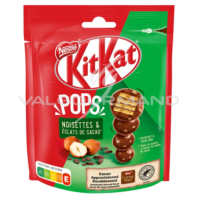 Kit Kat Pops Noisettes Eclats de cacao 110g - carton de 10