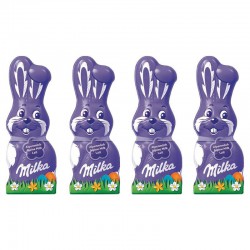 Lapin Milka 90g chocolat au lait - LOT de 3 + 1 OFFERT