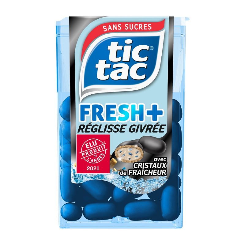 Tic Tac fresh + réglisse givré SANS SUCRES - 24 boîtes