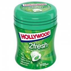 Mini Bottle Hollywood 2fresh menthe verte chlorophylle SANS SUCRES - les 6x23 dragées