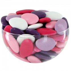 Dragées chocolat 71% camaïeu de ROSE - 1kg