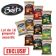 Assortiment de chips Brets 125g - 10 paquets