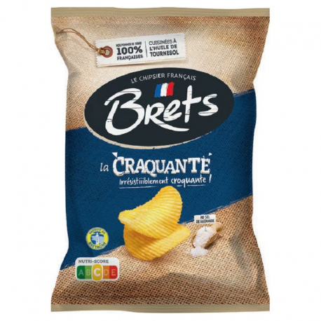 Chips Brets Nature craquante 125g - carton de 10