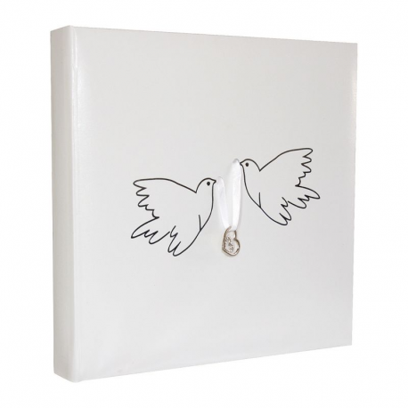 Livre d'or Colombes et pendentif Coeur- pièce