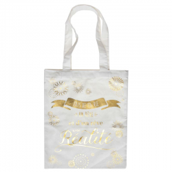 Sac de coton tote bag décor OR - pièce