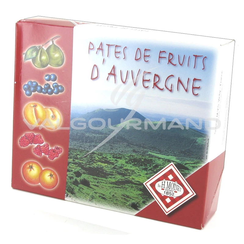 Pâtes de fruits d'Auvergne - boîte de 1kg