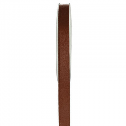 Ruban 6MM en satin CHOCOLAT - 25 mètres