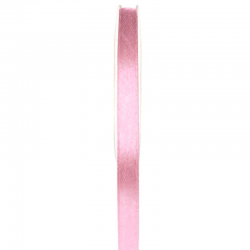 Ruban 6MM en satin ROSE - 25 mètres