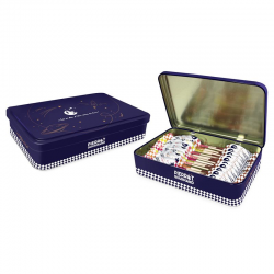 Boîte métal collector garnie de 20 sucettes assorties Pierrot Gourmand - 260g
