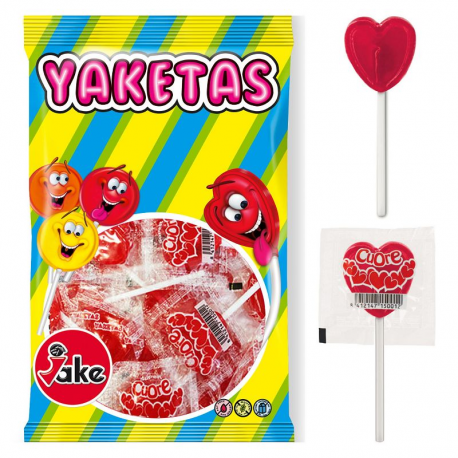 Sucettes coeur à la cerise - Les 100