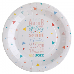 Assiettes entre amis - 10 pièces