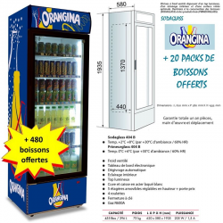 Armoire réfrigérée Orangina + 480 boissons Offertes !
