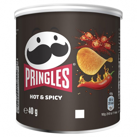 Pringles hot spicy 40g - 12 boîtes