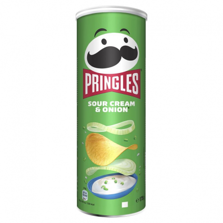Pringles crème & oignon 175g - carton de 19 boîtes
