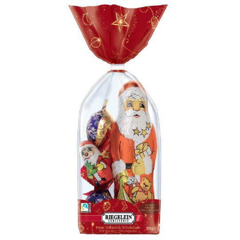 Sachet composition Noël en chocolat et confiserie 225g