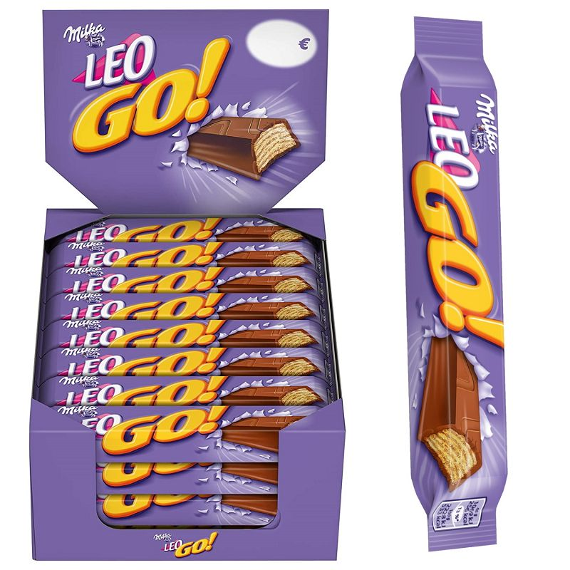 Barres Léo Go Milka 48g - boîte de 32