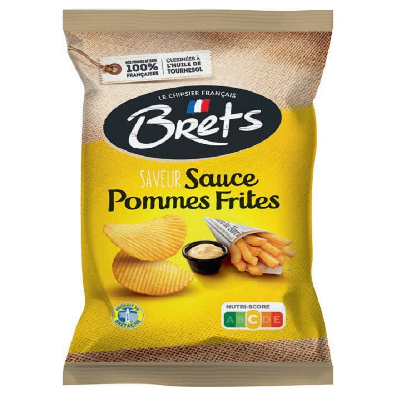 Chips Bret's Sel et vinaigre 125g - 10 paquets