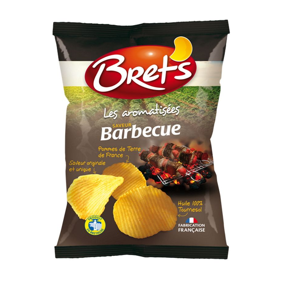 Chips Brets 25g Barbecue carton de 32 paquets