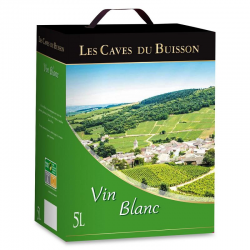 Vin blanc Caves du Buisson UE - Bib de 5 litres