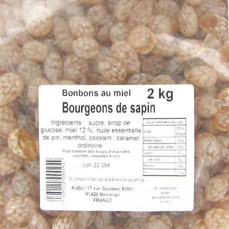 Bonbons au miel Bourgeons de sapin - 2kg