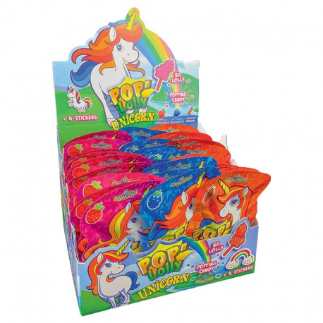 Pop Lolly Unicorn (licorne) - boîte de 36
