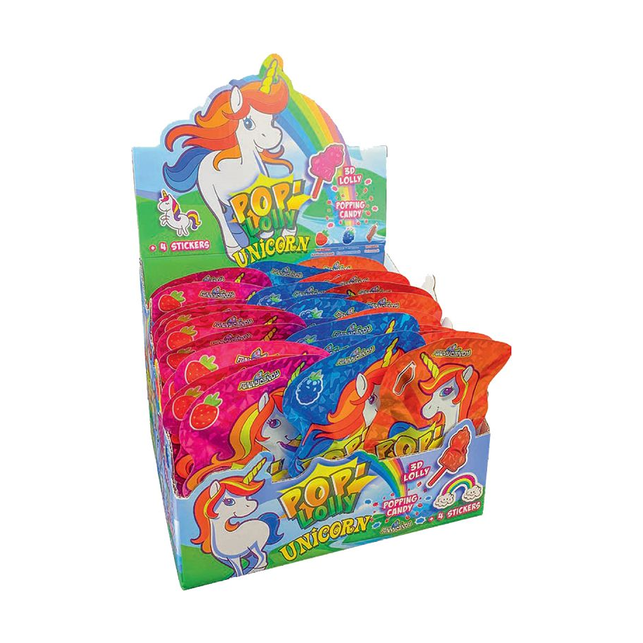 Pop Lolly Unicorn (licorne) - boîte de 36