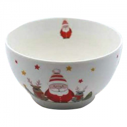 Bol décor Noël ø13.5x7.8 cm - 625ml