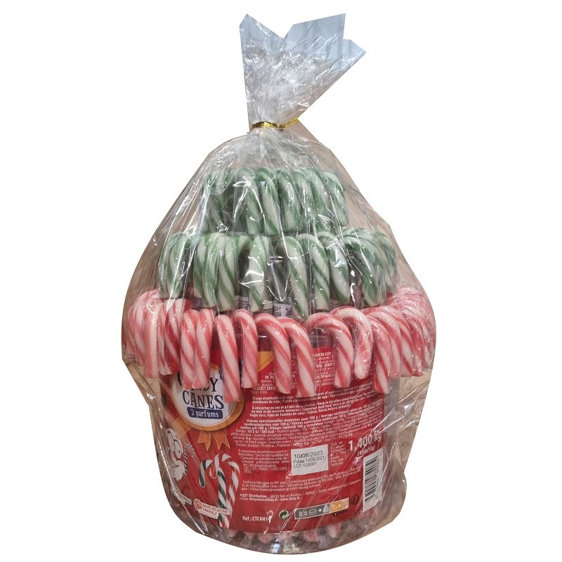 Candy cane 14g Fizzy tubo de 100