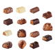 PRECOMMANDE Ballotin de chocolats noir, lait et blanc Révillon - 475g