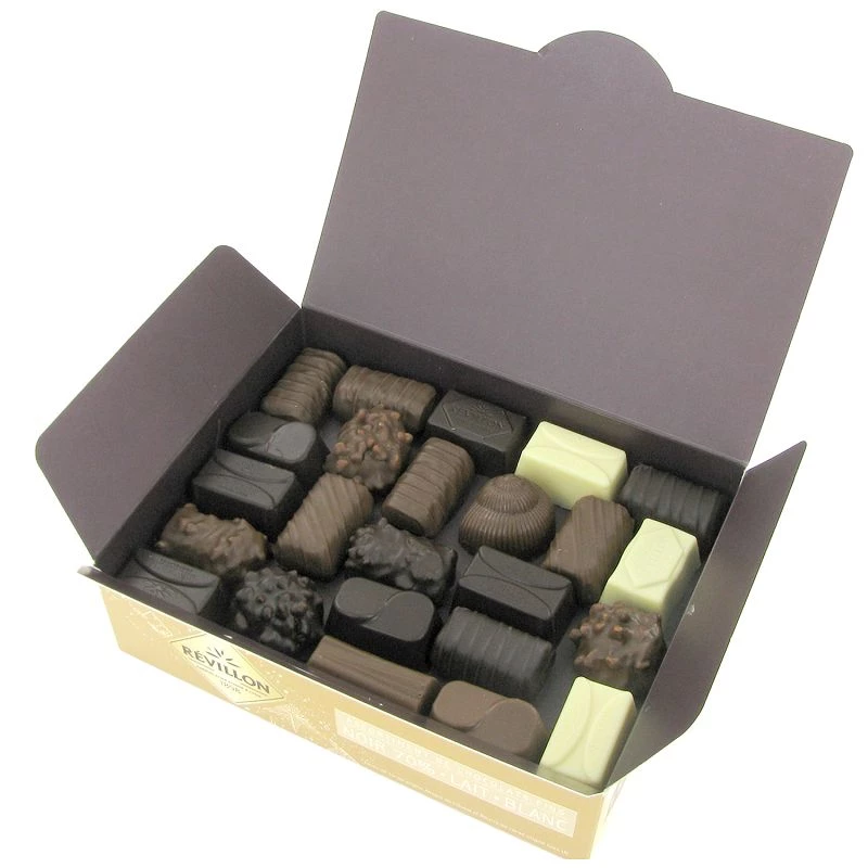 Ballotin de chocolats noir, lait et blanc Révillon - 475g